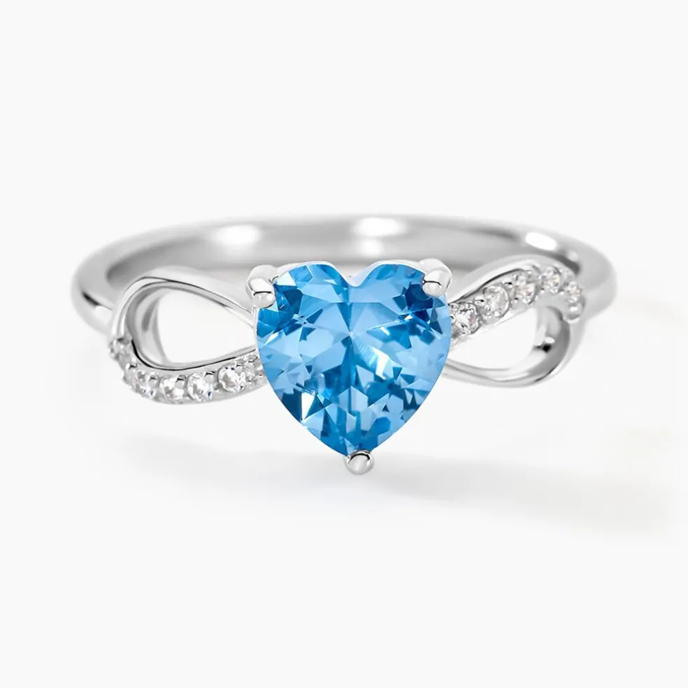 Bague Atieno Argent Blanc Oxyde De Zirconium