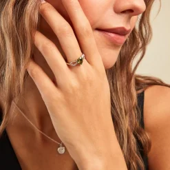 Bague Atieno Argent Blanc Oxyde De Zirconium