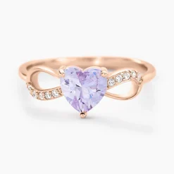 Bague Atieno Argent Rose Oxyde De Zirconium