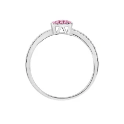 Bague Aude Or Blanc Saphir Et Diamant
