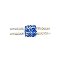 Bague Aude Or Jaune Saphir Et Diamant