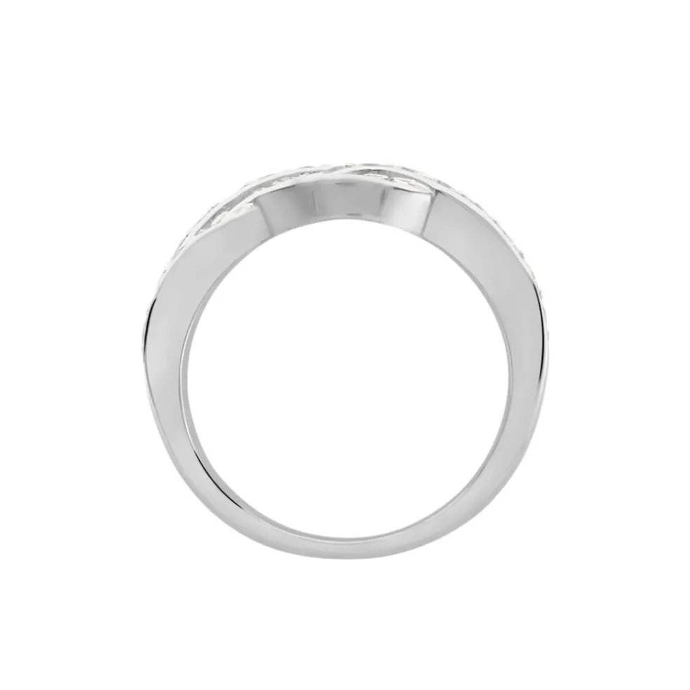 Bague Audon Argent Blanc Oxydes De Zirconium