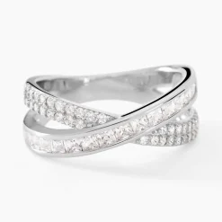 Bague Audon Argent Blanc Oxyde De Zirconium