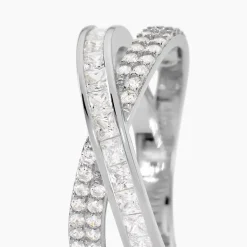 Bague Audon Argent Blanc Oxyde De Zirconium