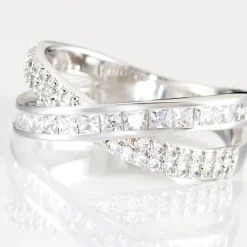 Bague Audon Argent Blanc Oxyde De Zirconium