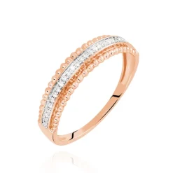 Bague Aurelya Or Rose Diamant