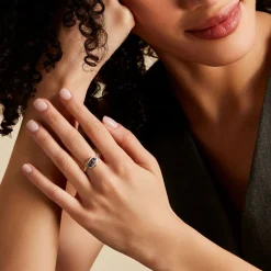 Bague Aurora Or Bicolore Saphir Et Diamant