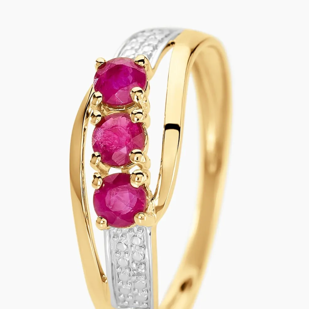Bague Aurora Or Jaune Rubis