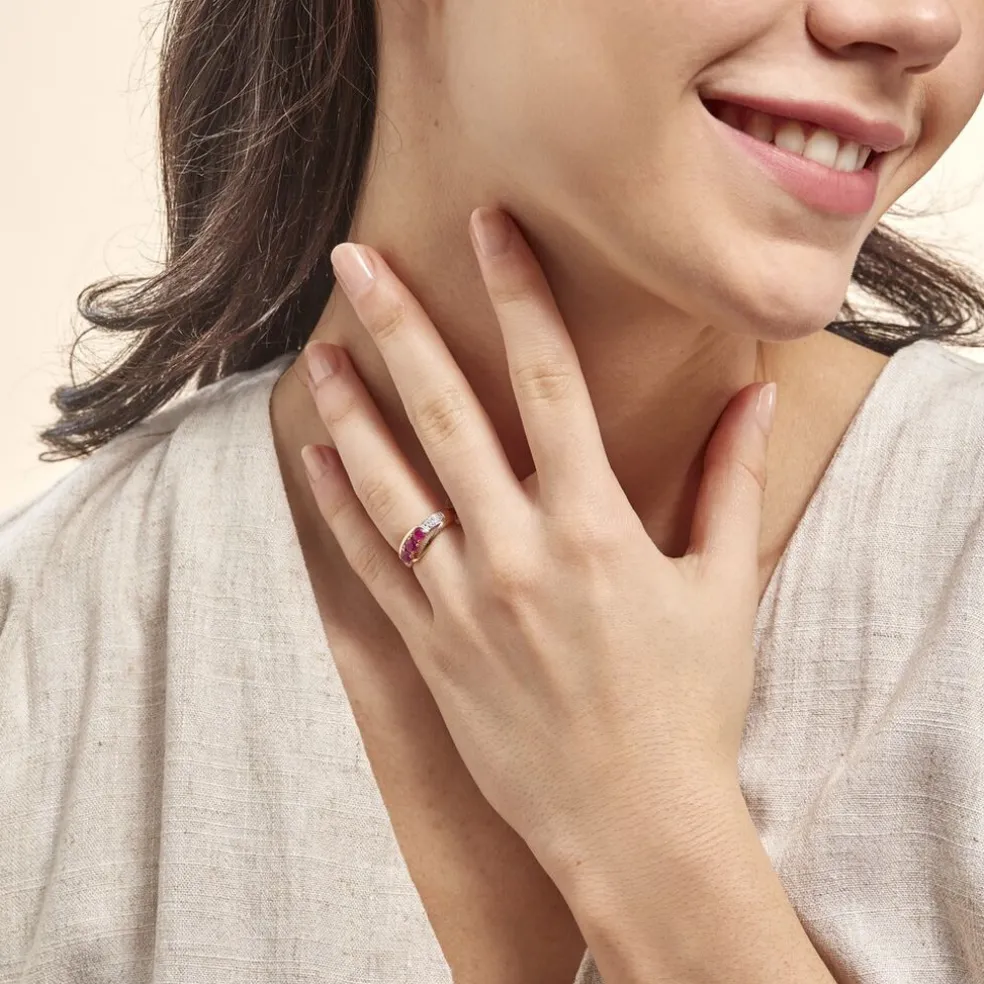 Bague Aurora Or Jaune Rubis