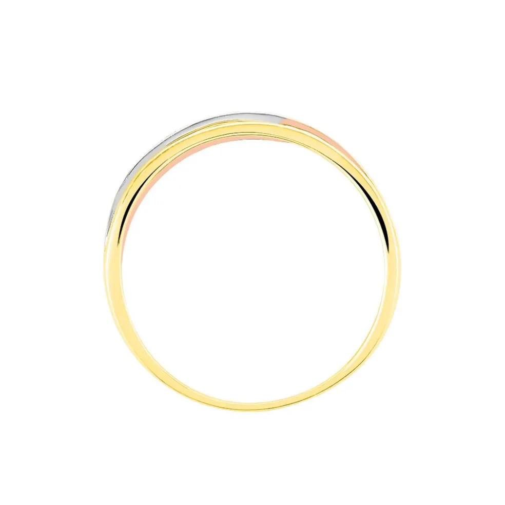 Bague Baliatina Or Tricolore Diamant