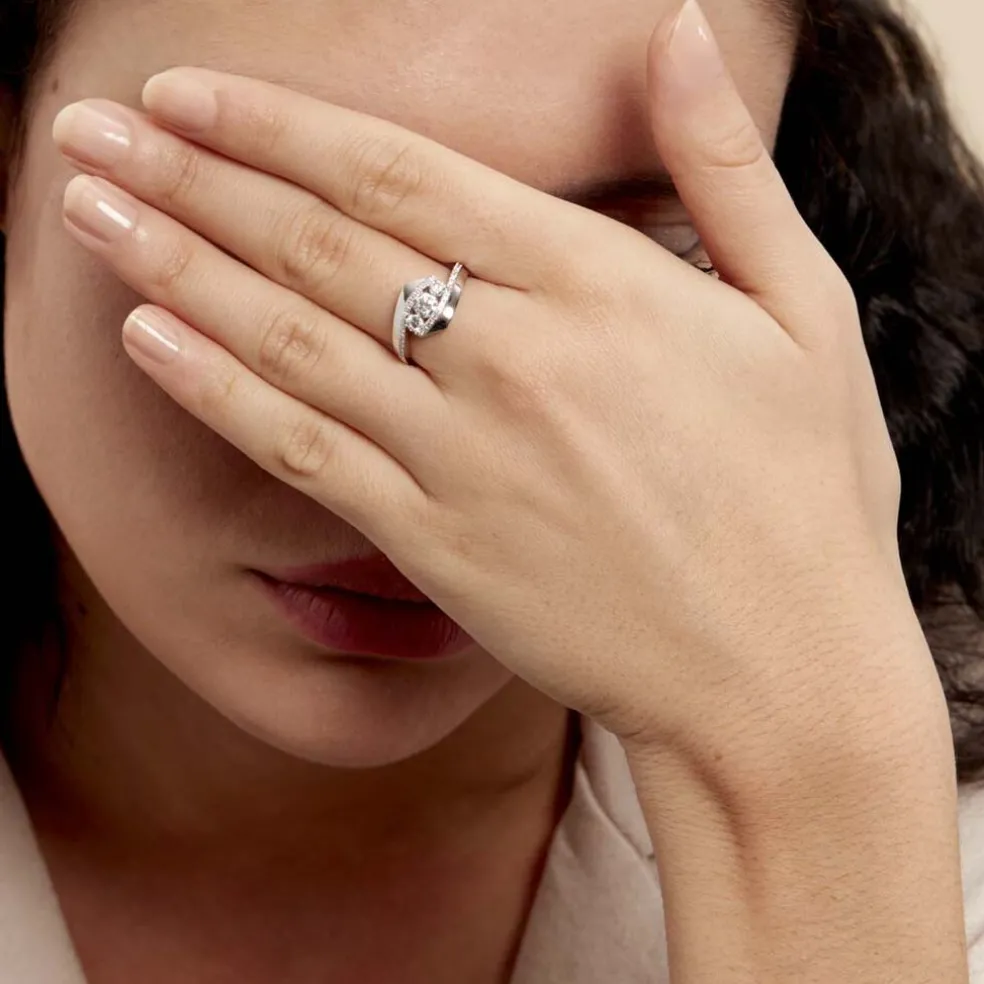 Bague Barbara Or Blanc Diamant