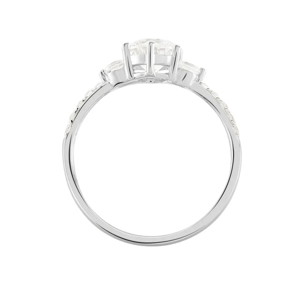 Bague Berata Or Blanc Oxyde De Zirconium