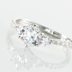 Bague Berata Or Blanc Oxyde De Zirconium