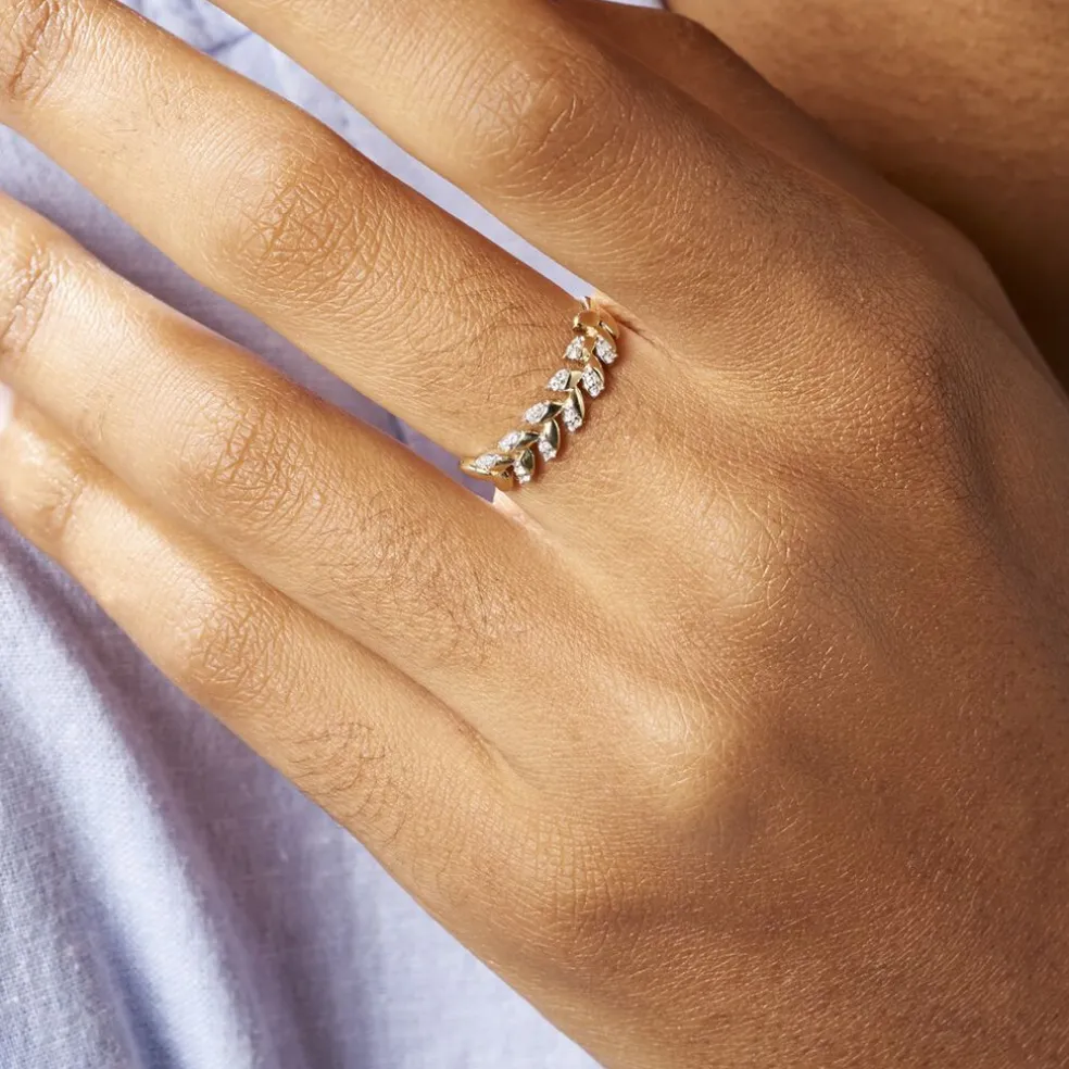 Bague Berinice Or Jaune Diamant