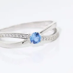 Bague Bertheline Argent Blanc Oxyde De Zirconium