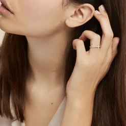 Bague Biche Argent Blanc Oxyde De Zirconium