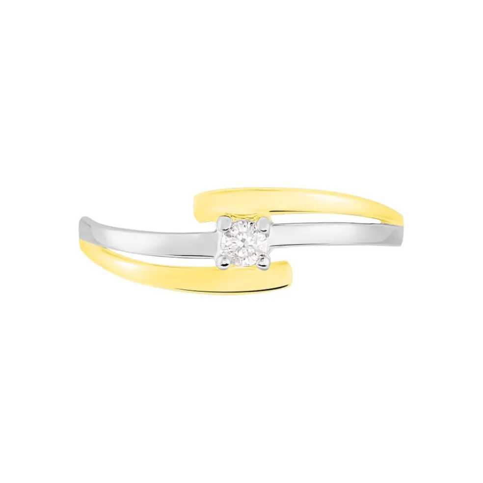 Bague Blandine Or Bicolore Diamant
