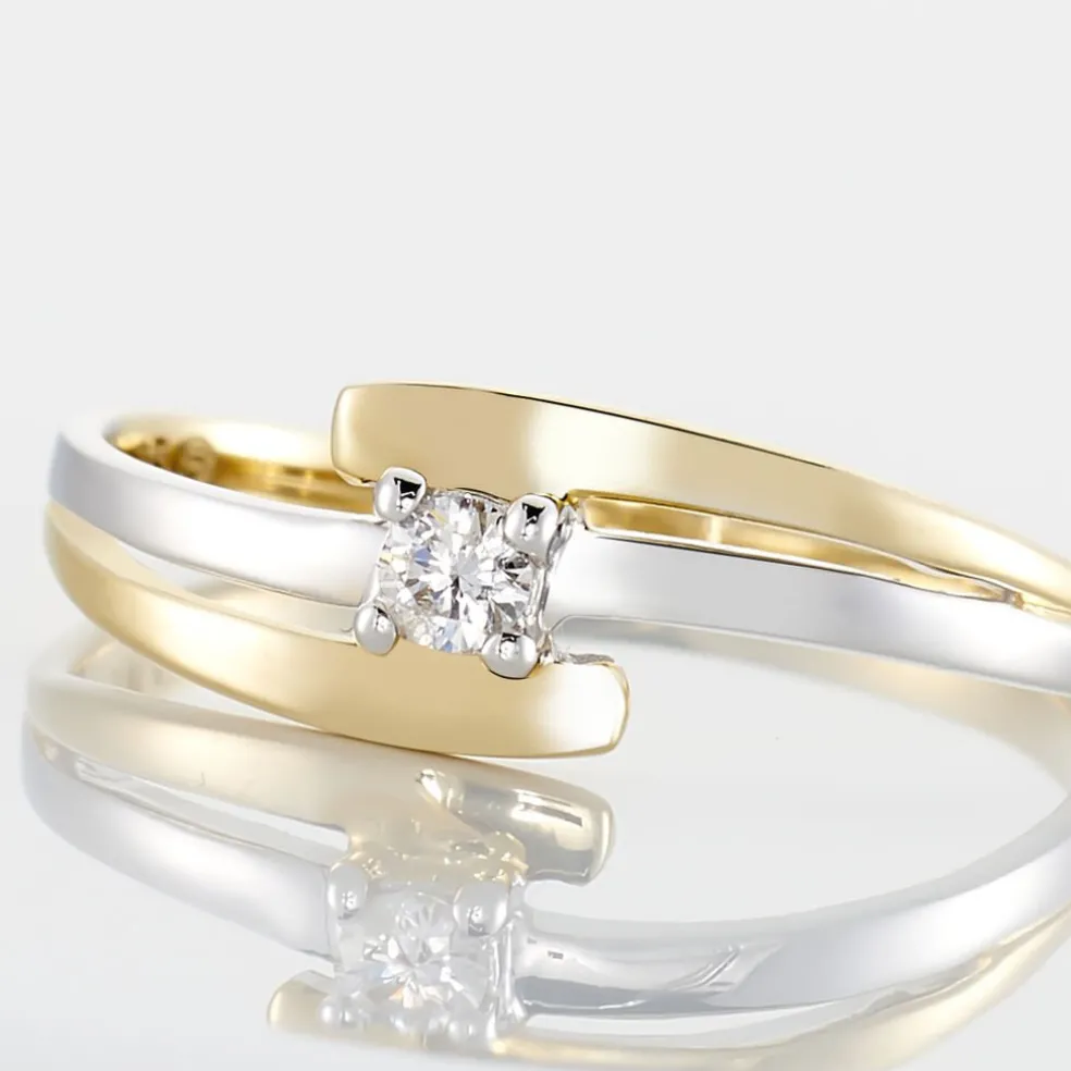 Bague Blandine Or Bicolore Diamant