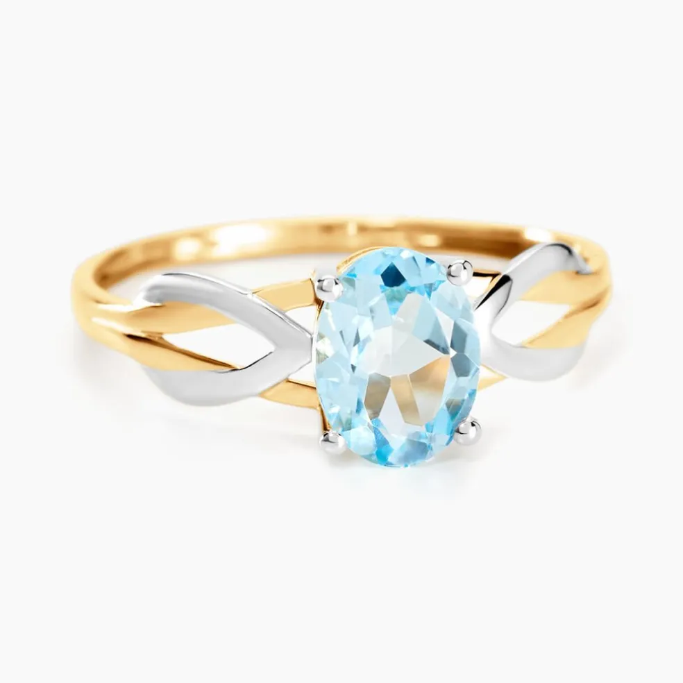 Bague Bonnie Or Bicolore Topaze