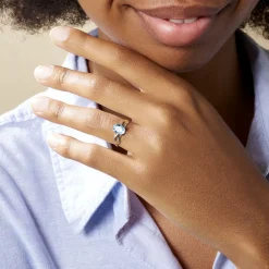 Bague Bonnie Or Bicolore Topaze