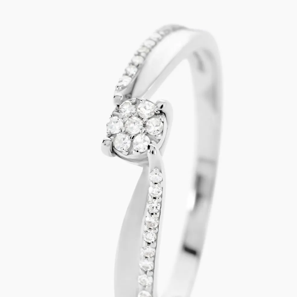 Bague Callysta Or Blanc Diamant