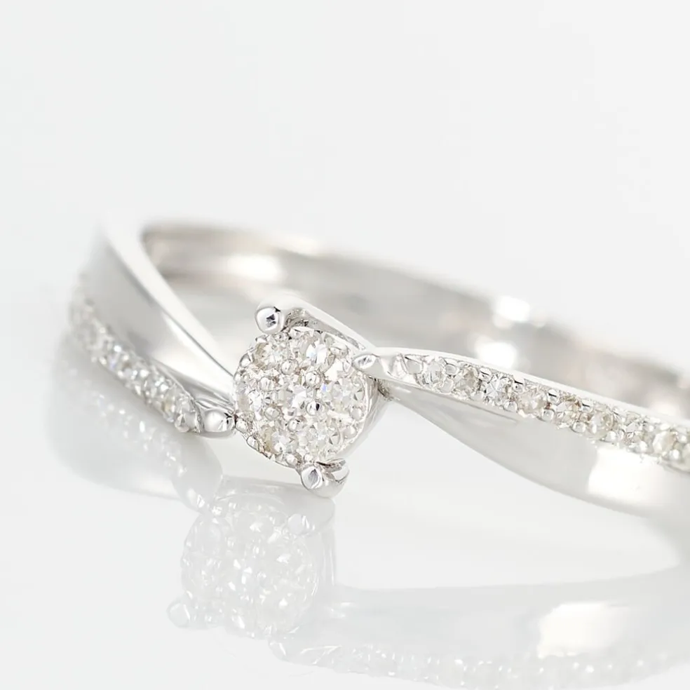 Bague Callysta Or Blanc Diamant