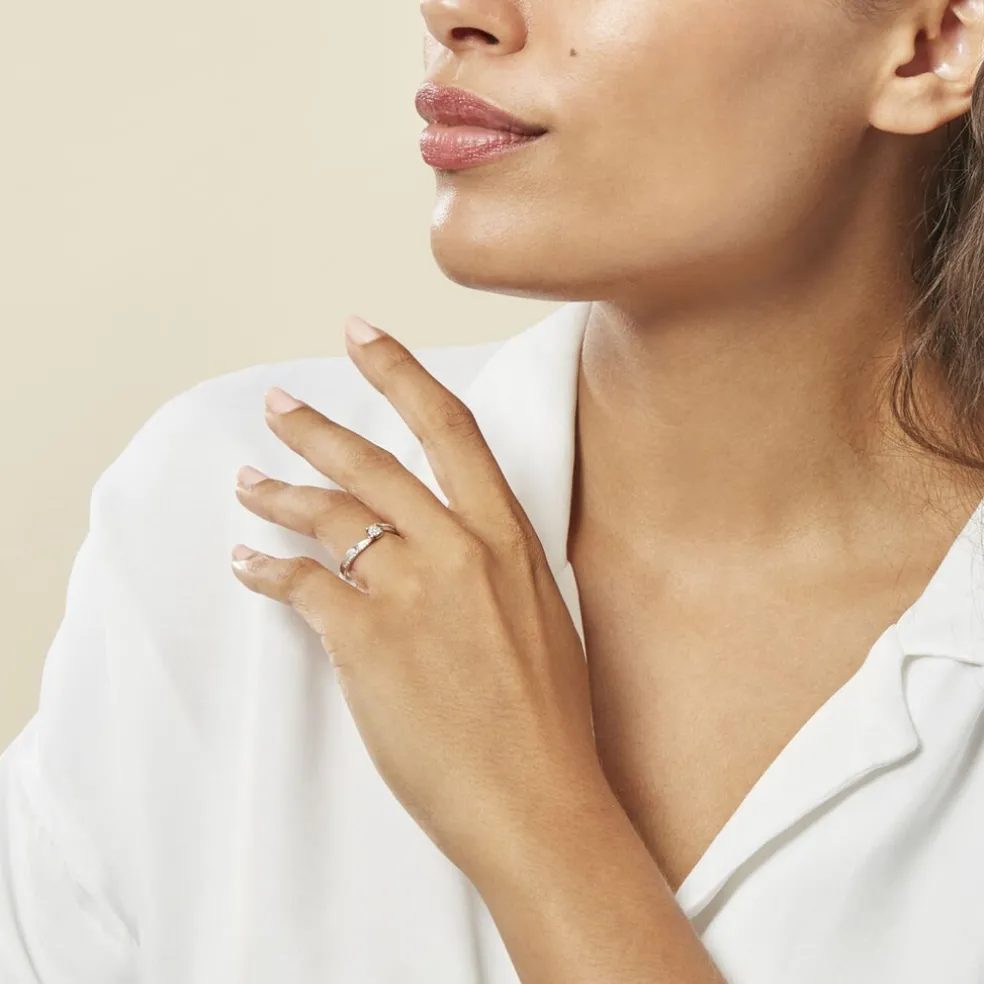 Bague Callysta Or Blanc Diamant