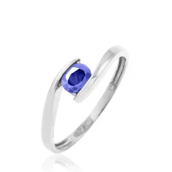 Bague Camilia Or Blanc Tanzanite