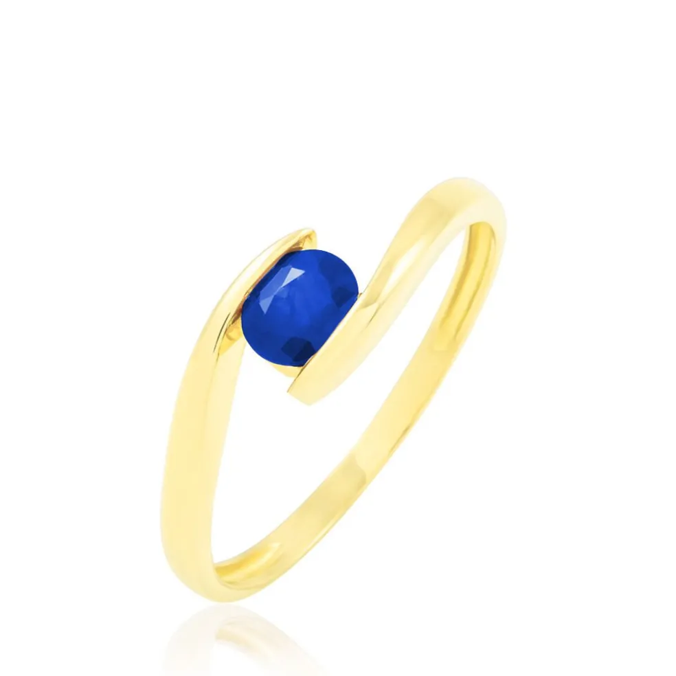 Bague Camilia Or Jaune Saphir
