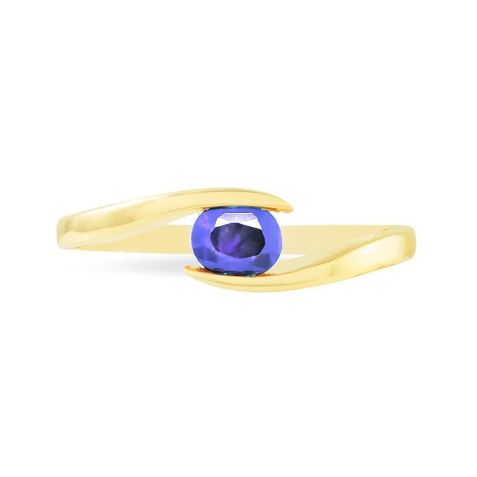 Bague Camilia Or Jaune Tanzanite