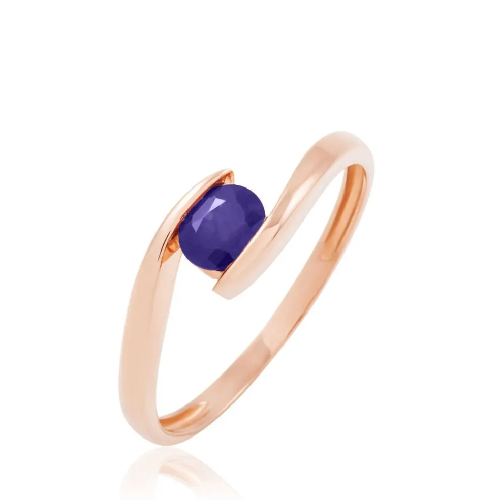 Bague Camilia Or Rose Amethyste