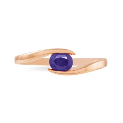 Bague Camilia Or Rose Amethyste
