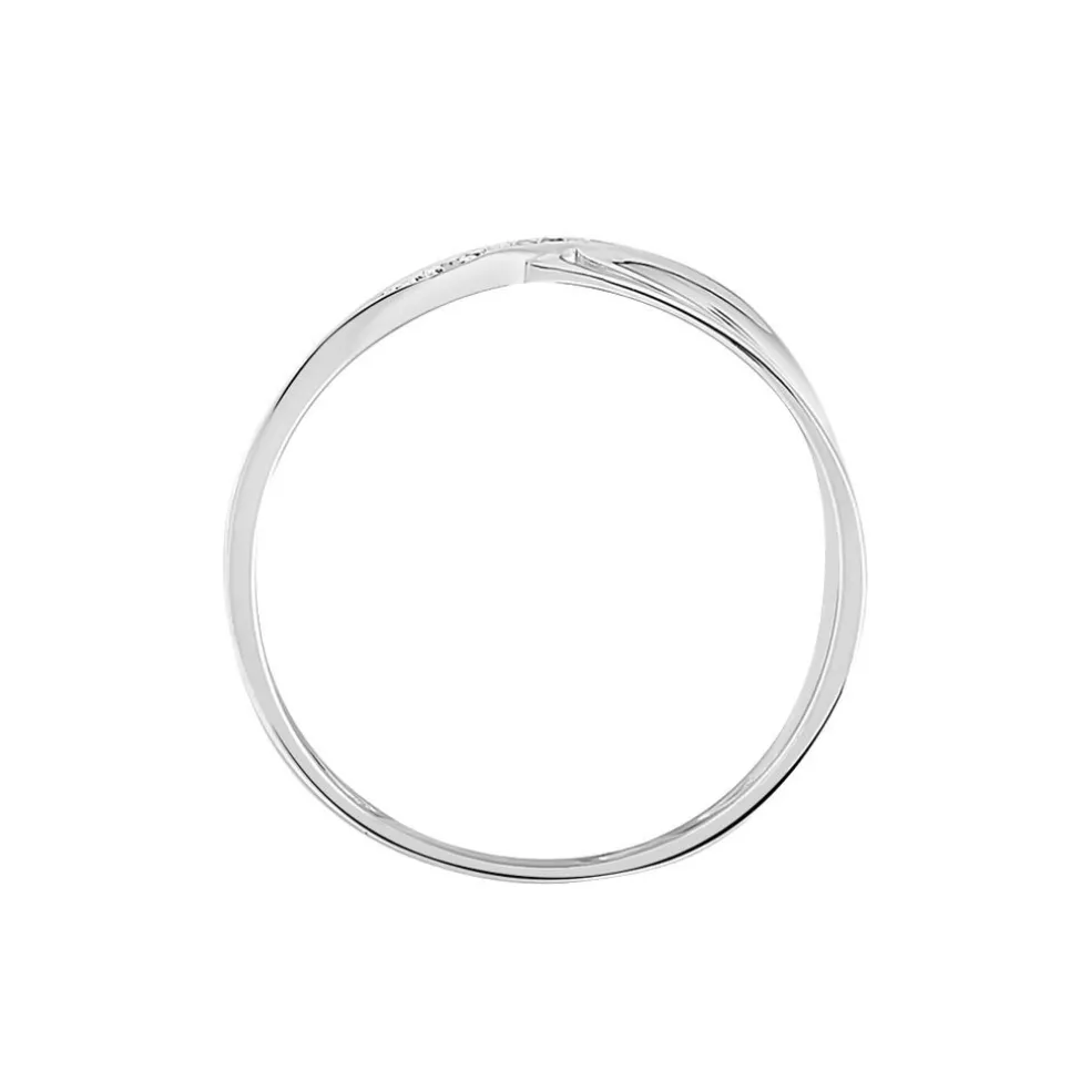 Bague Camomille Or Blanc Diamant