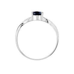 Bague Candice Or Blanc Saphir