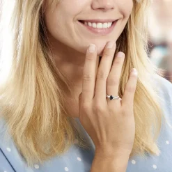 Bague Candice Or Blanc Topaze