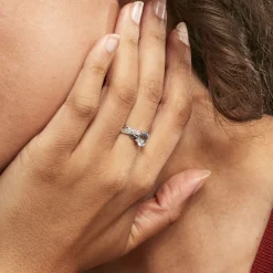 Bague Candice Or Blanc Topaze