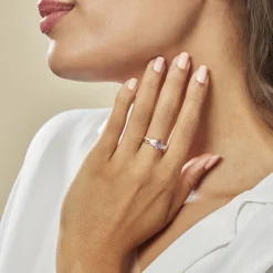 Bague Candice Or Jaune Amethyste