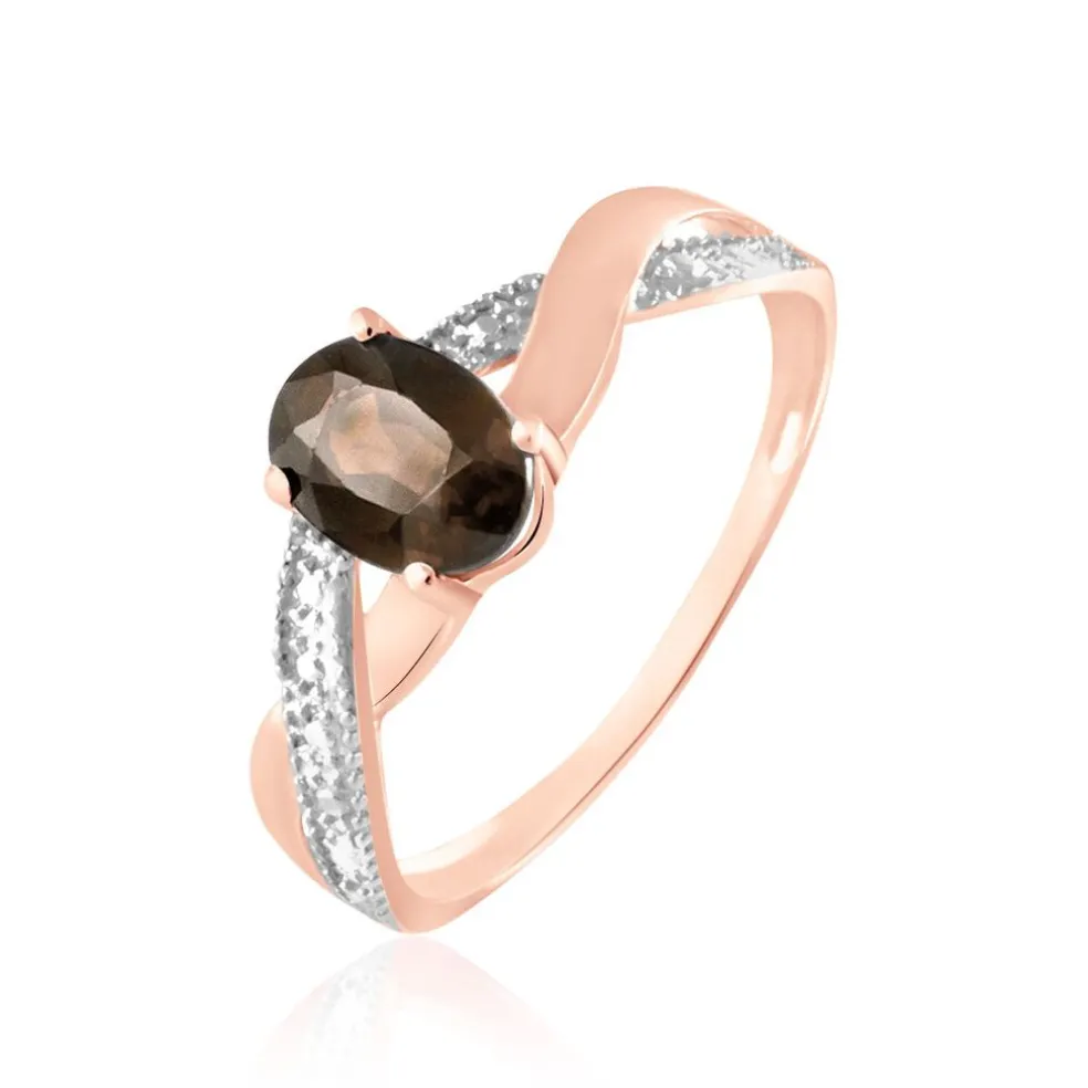 Bague Candice Or Rose Quartz