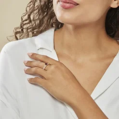 Bague Candice Or Rose Quartz