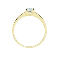 Bague Carrol Or Jaune Topaze Oxyde De Zirconium