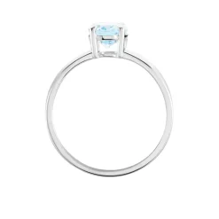 Bague Cassius Or Blanc Topaze Bleu Sky