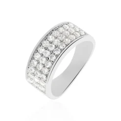 Bague Cecelia Argent Blanc Oxyde De Zirconium
