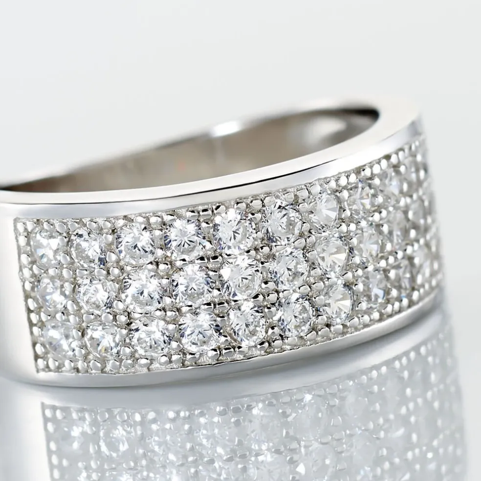 Bague Cecelia Argent Blanc Oxyde De Zirconium