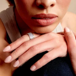 Bague Cecelia Argent Blanc Oxyde De Zirconium