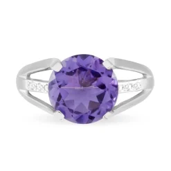 Bague Cecile Or Rose Quartz Et Diamant