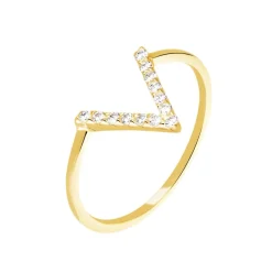 Bague Celene Or Jaune Oxyde De Zirconium