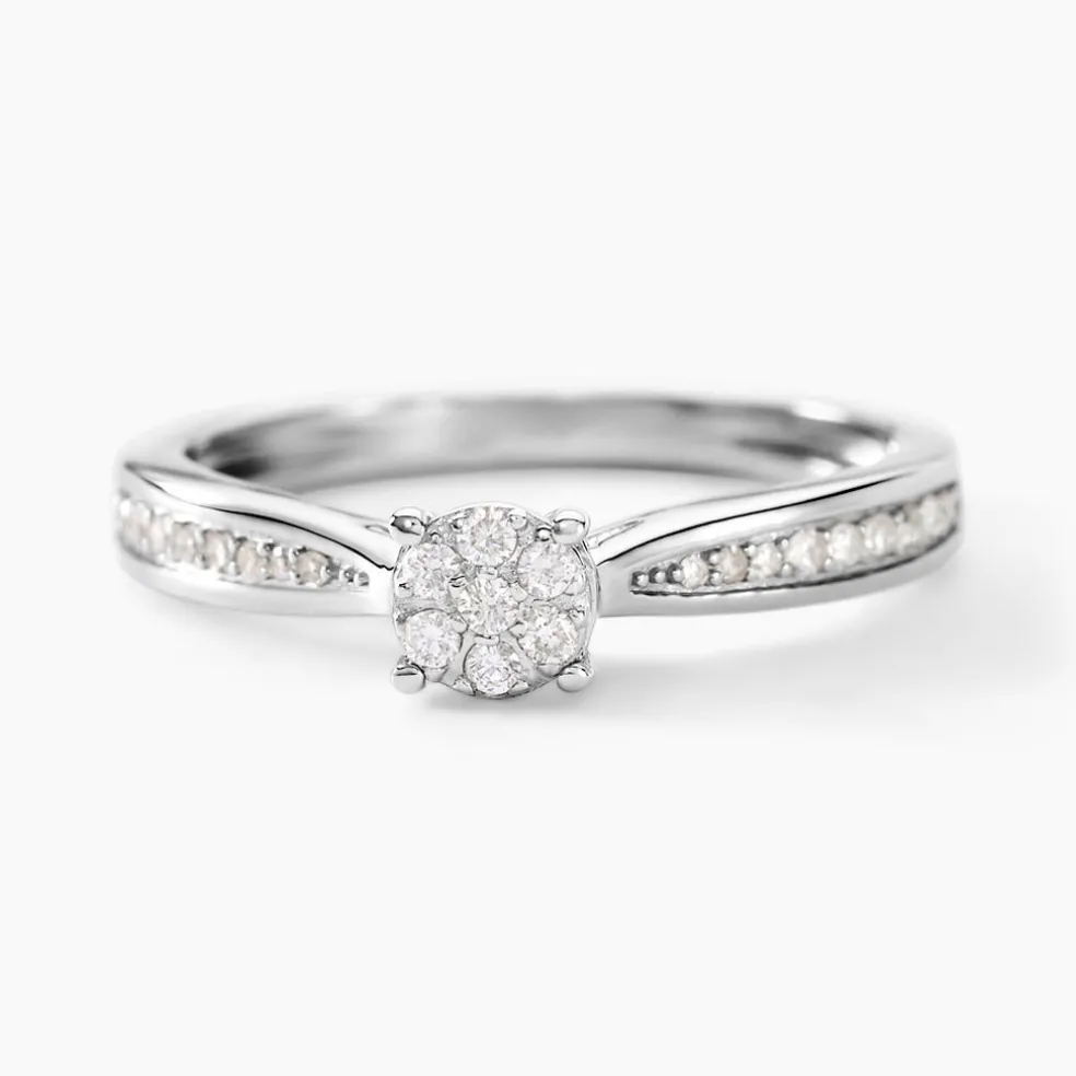 Bague Celia Or Blanc Diamant