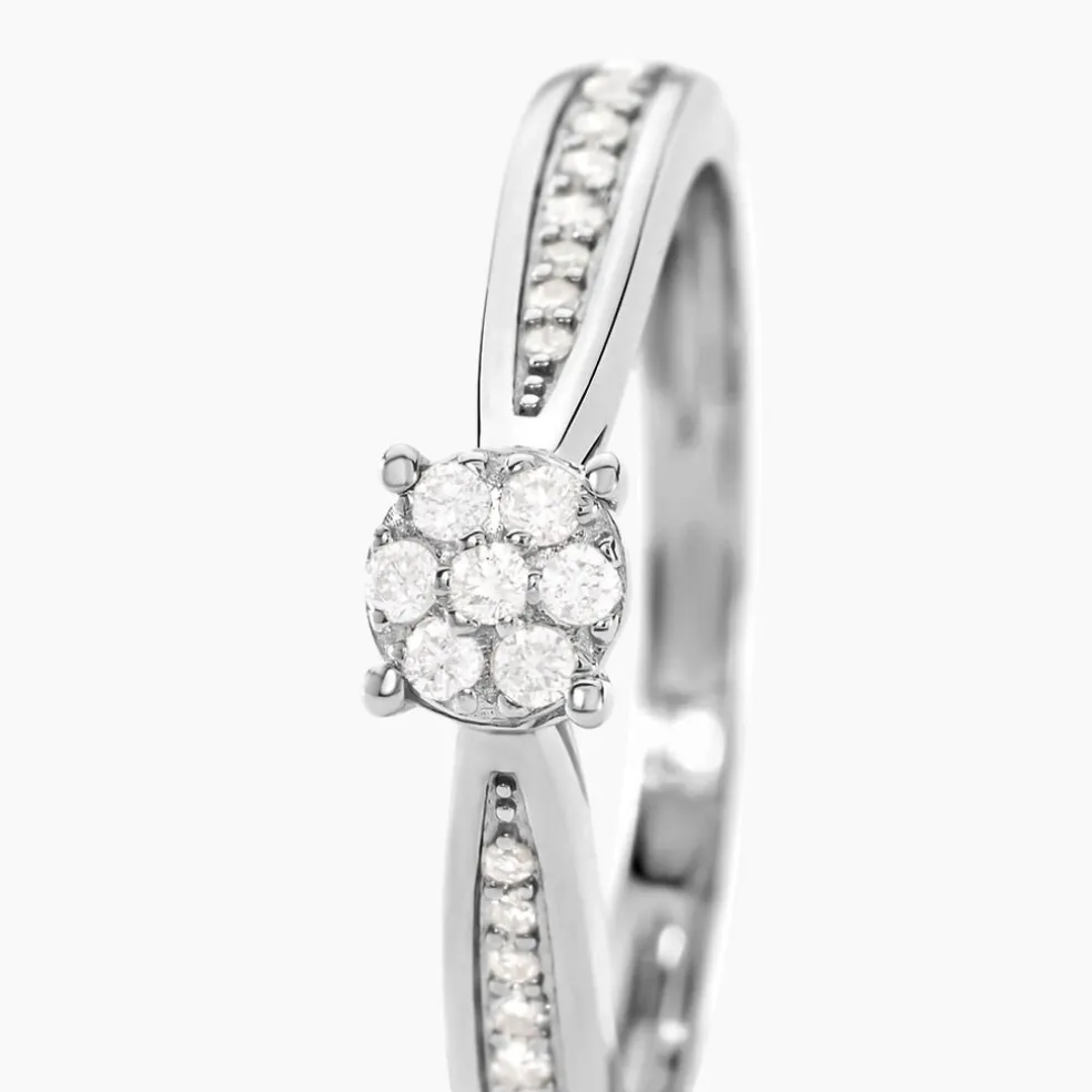 Bague Celia Or Blanc Diamant