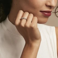 Bague Celimene Argent Blanc Oxyde De Zirconium