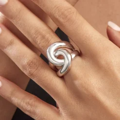 Bague Chaili Argent Blanc